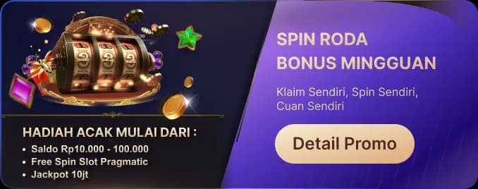 LUCKYSPIN!! RODA BONUS MINGGUAN